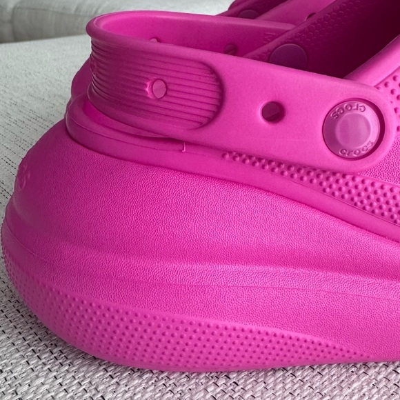 Crocs Platform Crush Iconic Comfort Clog Shoes Size 8 Men's 10 Women Pink - Picture 4 of 12